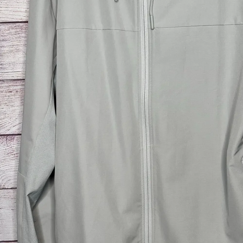 Truwear Full Zip Breathable Active Gray Stretch Moisture Wick Jacket 2XL New